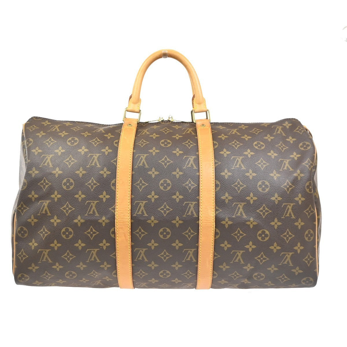 LOUIS VUITTON Keepall 50 Travel Hand Bag Monogram Leather Brown M41426 92PA113