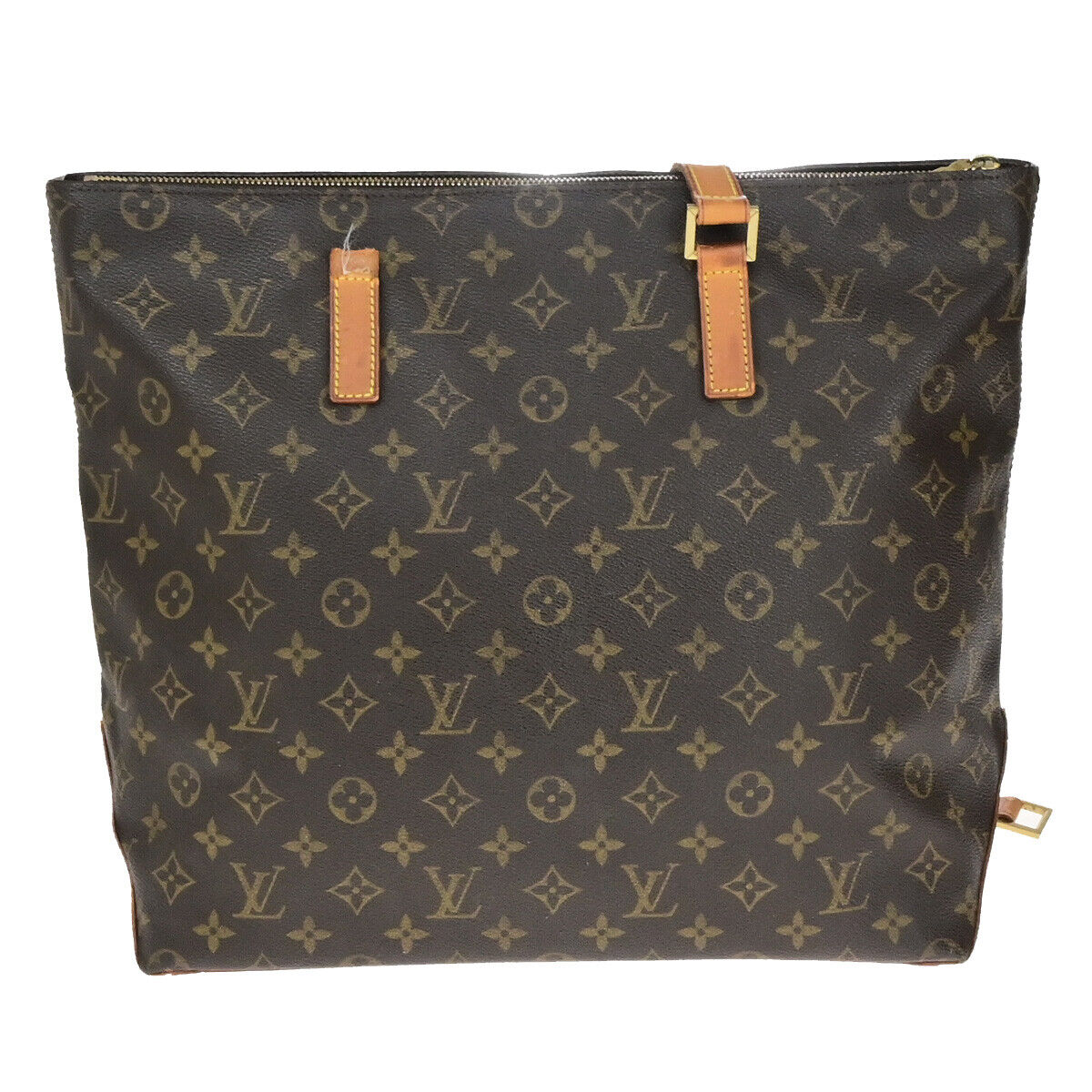 LOUIS VUITTON Cabas Mezzo Shoulder Bag Monogram Leather Brown M51151 66YG758