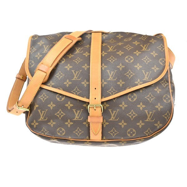 LOUIS VUITTON Saumur 35 Shoulder Bag Monogram Leather BN France M42254 96RL788