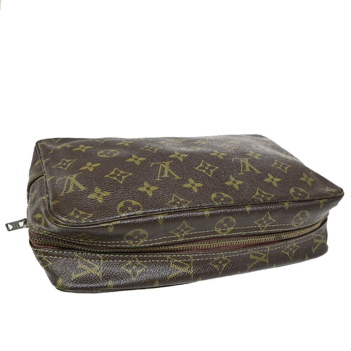 LOUIS VUITTON Trousse Toilette 28 Clutch Hand Bag Monogram Brown M47522 69YE797