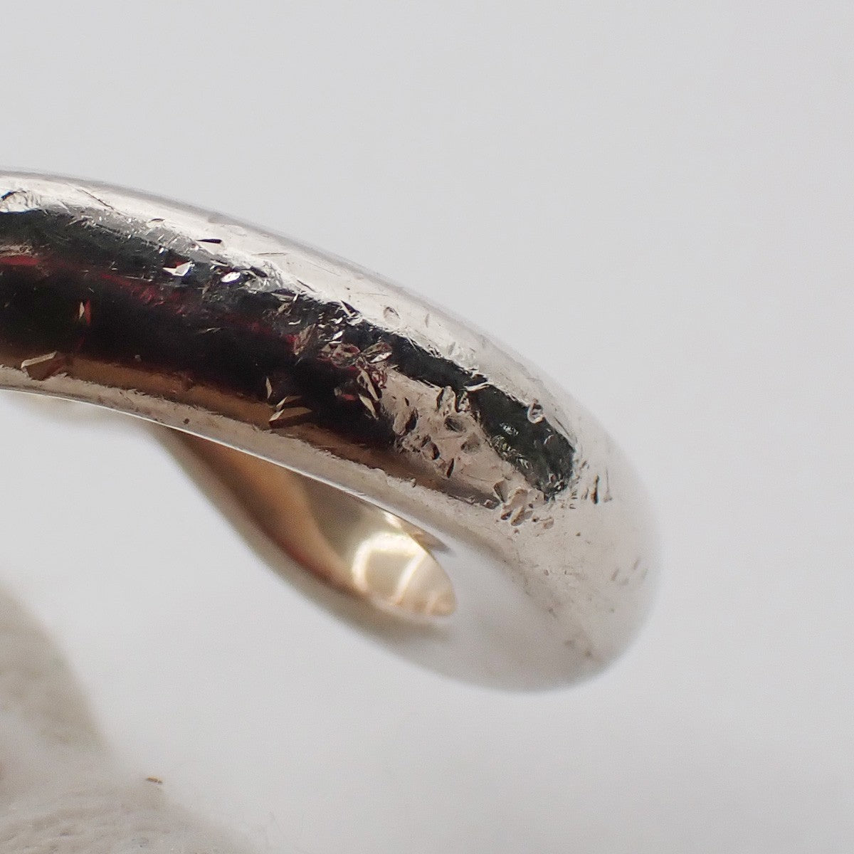 Tiffany & Co. Logo Open Heart Ring US 6 Silver 925 Elsa Peretti 09EF900