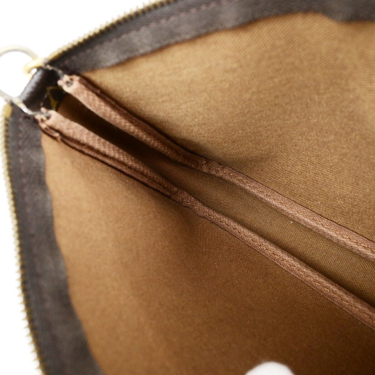 LOUIS VUITTON Pochette Accessoires Hand Bag Monogram Leather BN M51980 84EB742