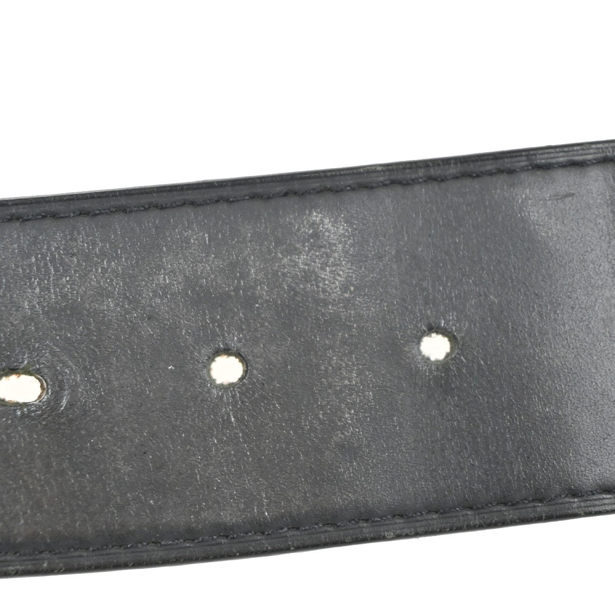 LOUIS VUITTON Ceinture Jeans Buckle Belt 80/32 Leather BK SR Spain M6812 63KC996