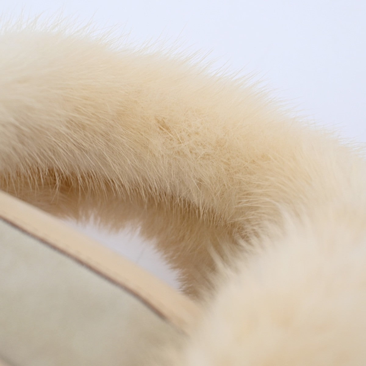 SALVATORE FERRAGAMO Logo Fur Gancini 2Way Hand Bag Suee Leather Beige 80YH842