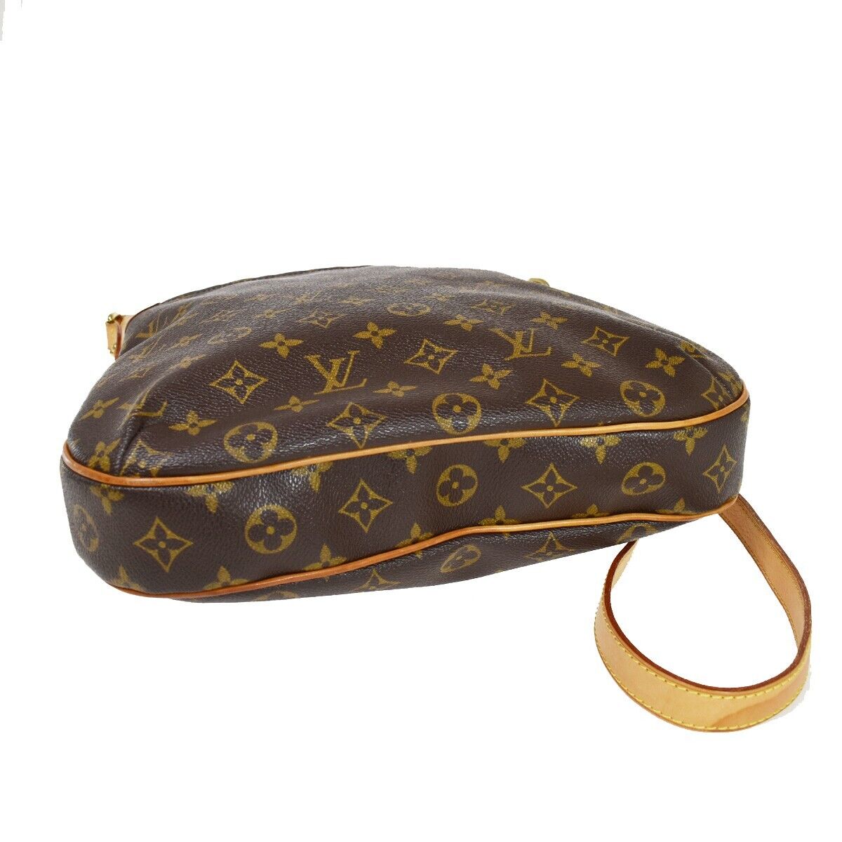 LOUIS VUITTON Odeon MM Shoulder Bag Monogram Leather Brown France M56389 53RF021