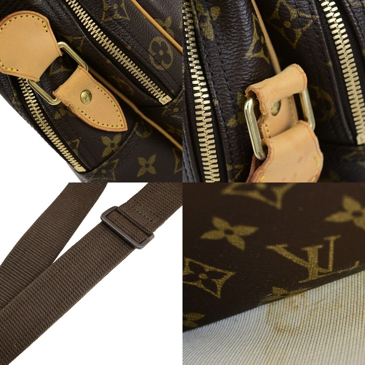 LOUIS VUITTON Reporter GM Crossbody Shoulder Bag Monogram Leather M45252 85EC522