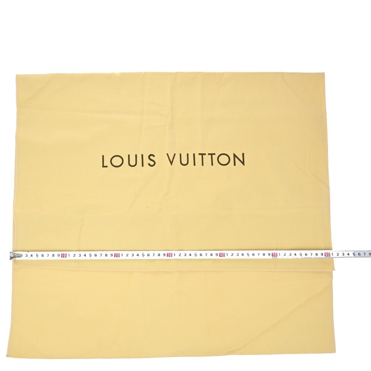 LOUIS VUITTON Logo 10 Set Dust Bag Drawstring Canvas Cotton Beige Brown 09KP028