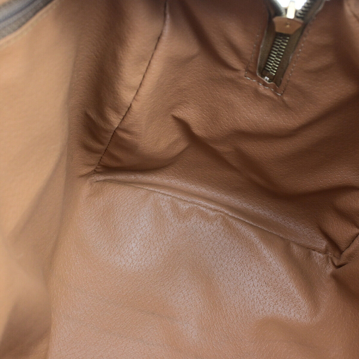CELINE Logo Macadam Pattern Travel Hand Bag PVC Leather Brown GHW Italy 81YG592