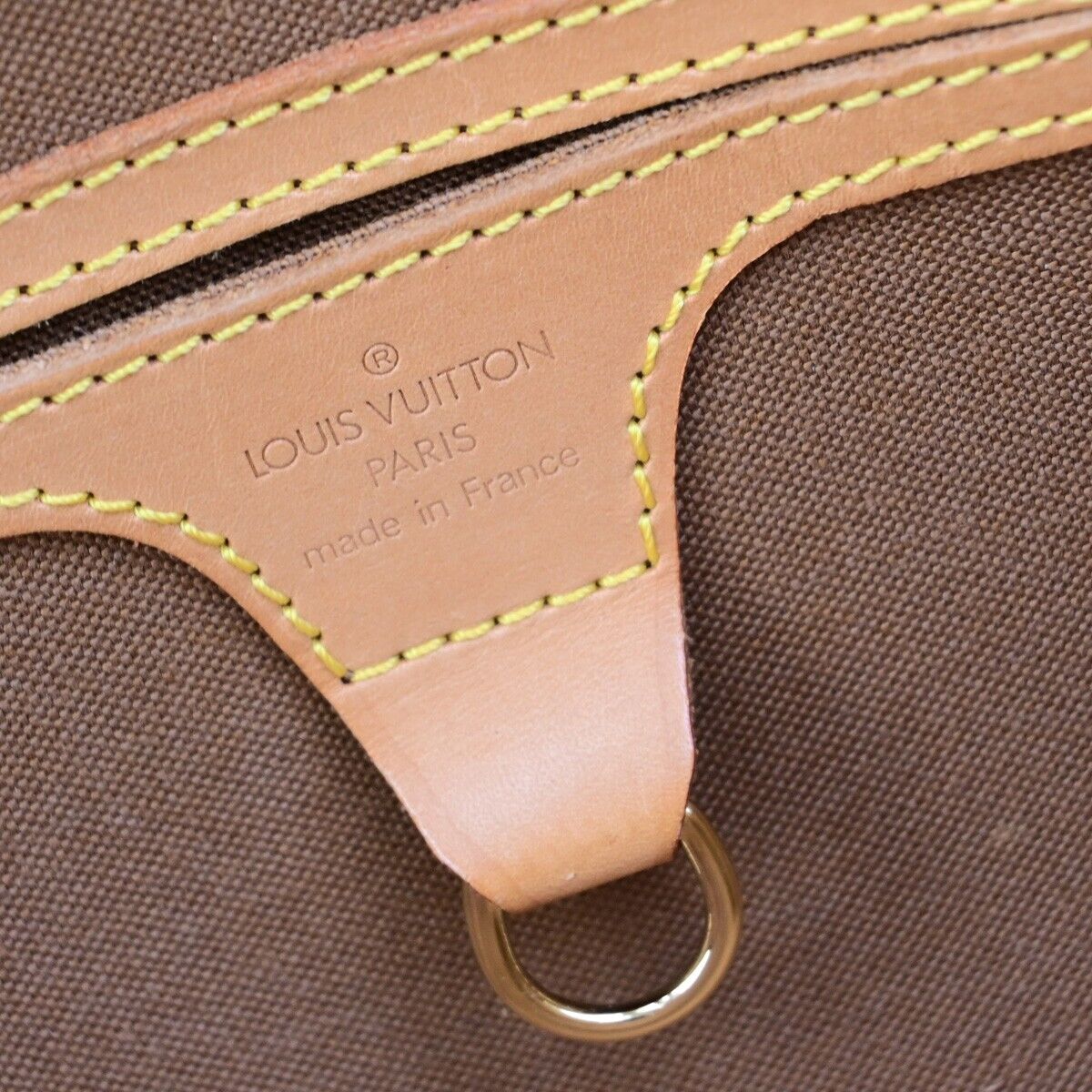LOUIS VUITTON LV Logos Ellipse MM Hand Bag Monogram Leather Brown M51126 23ED078