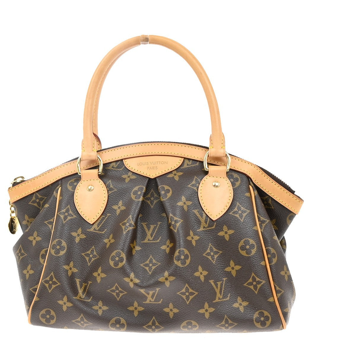 LOUIS VUITTON Tivoli PM Handbag Monogram Leather France Brown M40143 609RF668