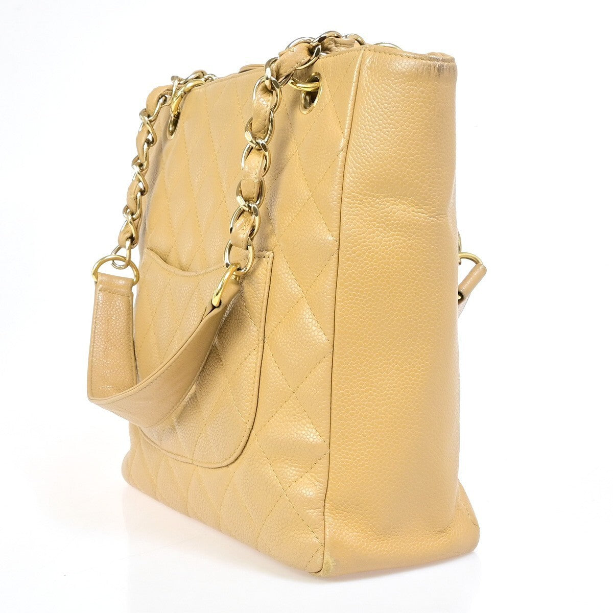 CHANEL CC Matelasse PST Chain Shoulder Bag Grained Calfskin Leather BE 629RK258