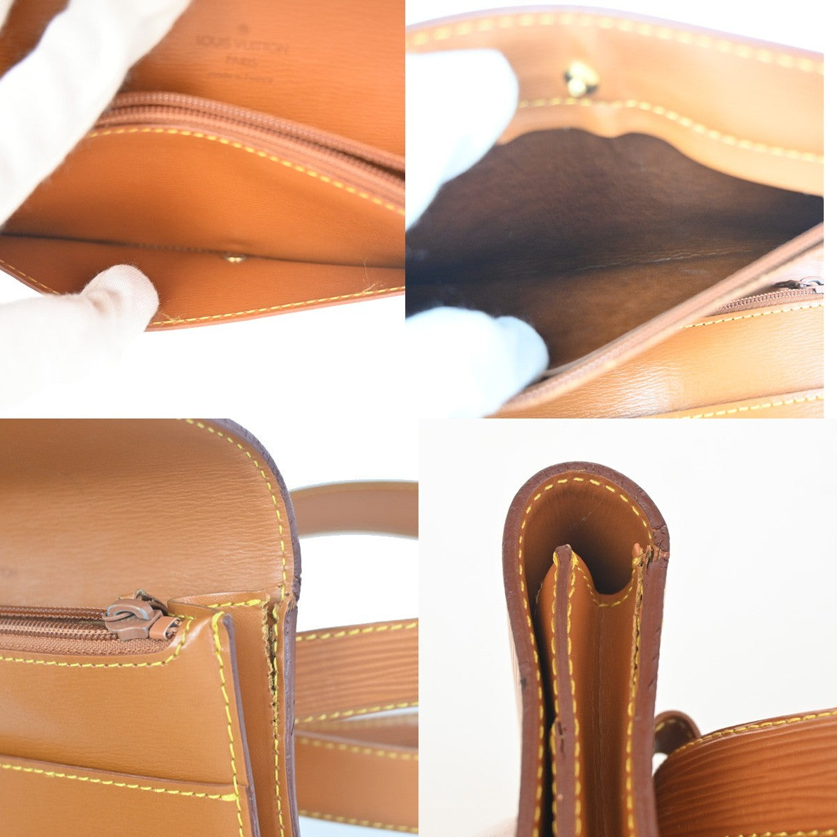 LOUIS VUITTON Santur Tilsit Bum Bag Epi Leather 85/34 Brown GHW M52603 33ZA333