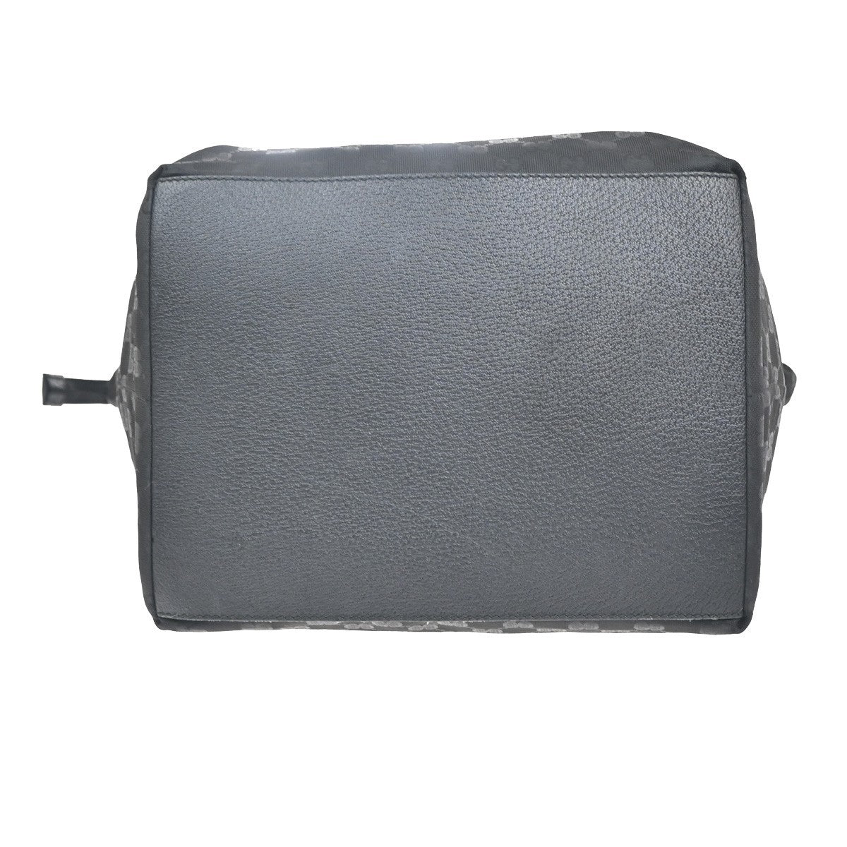 GUCCI Logo GG Pattern Sherry Travel Shoulder Bag Nylon Leather Black 64KC779