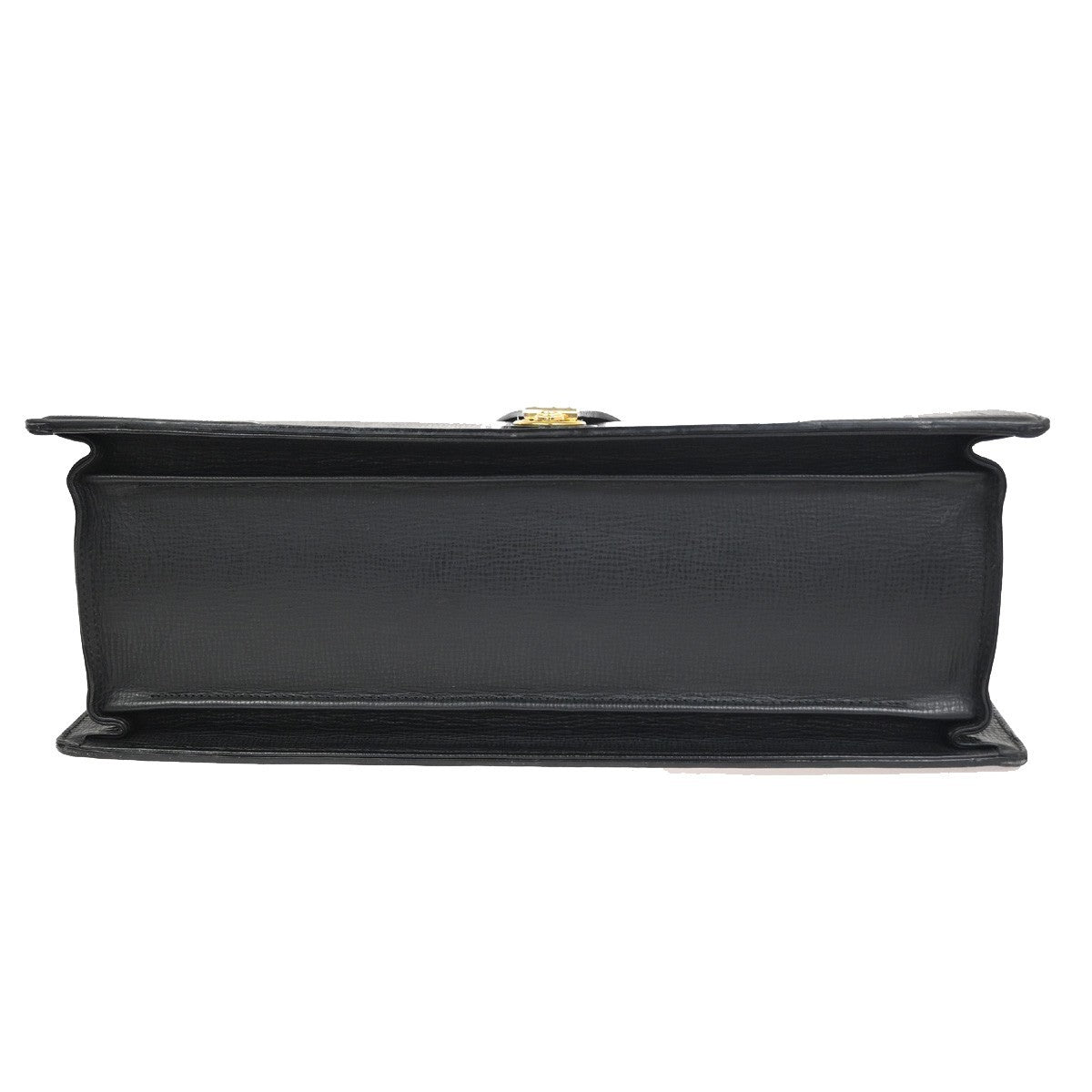 BURBERRY Logo Briefcase Top Handle Doctor Hand Bag Leather Black GHW 68KD028