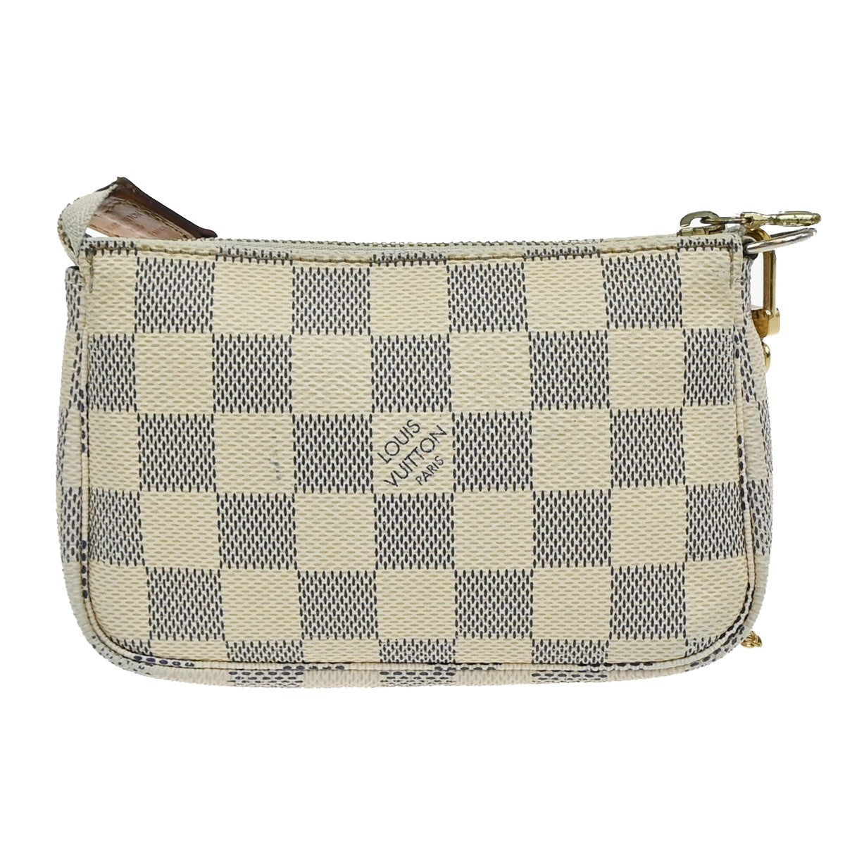 LOUIS VUITTON Mini Pochette Accessoires Hand Bag Damier Azur WE N58010 82YJ213