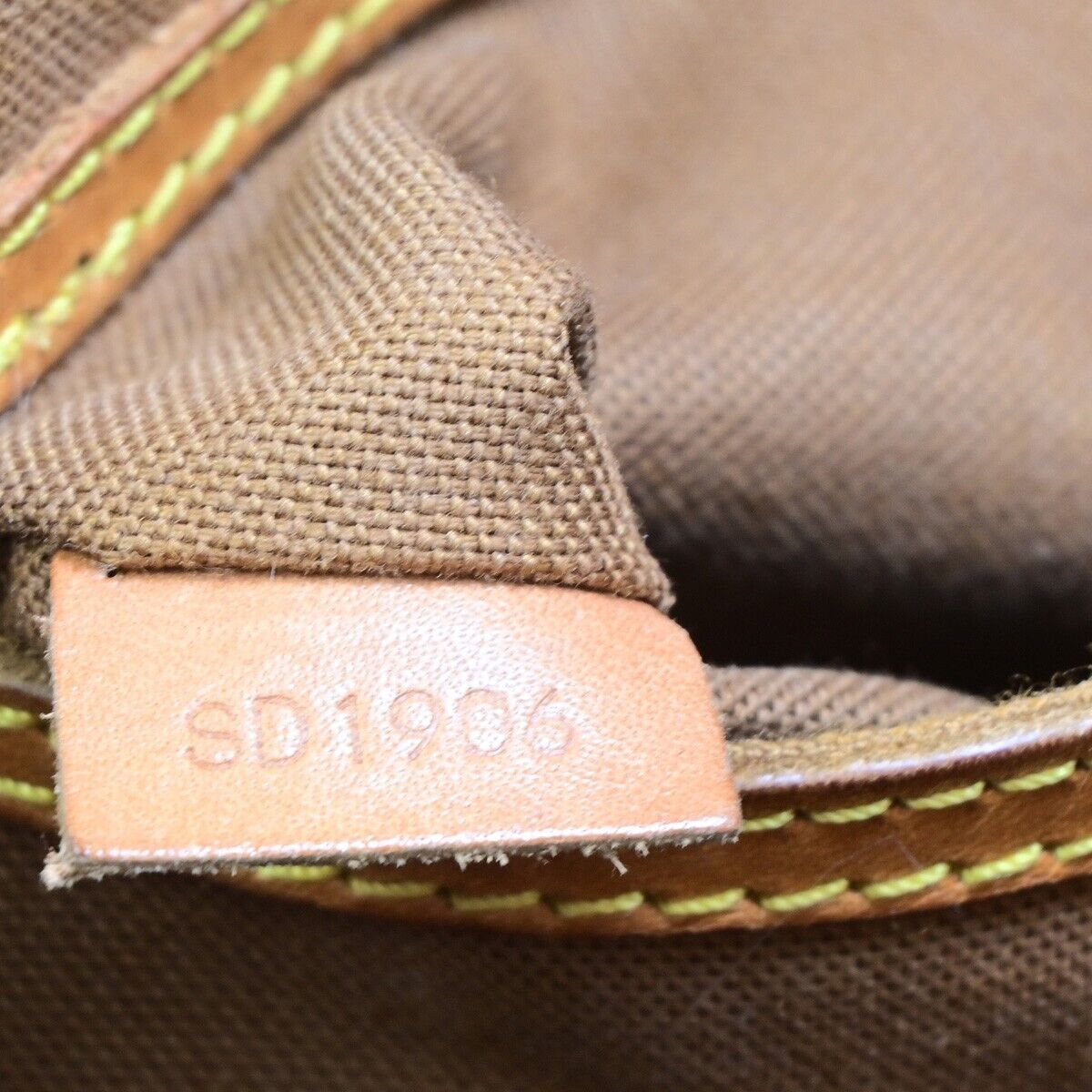 LOUIS VUITTON LV Logo Alma Hand Bag Monogram Leather Brown U.S.A. M51130 39EB645