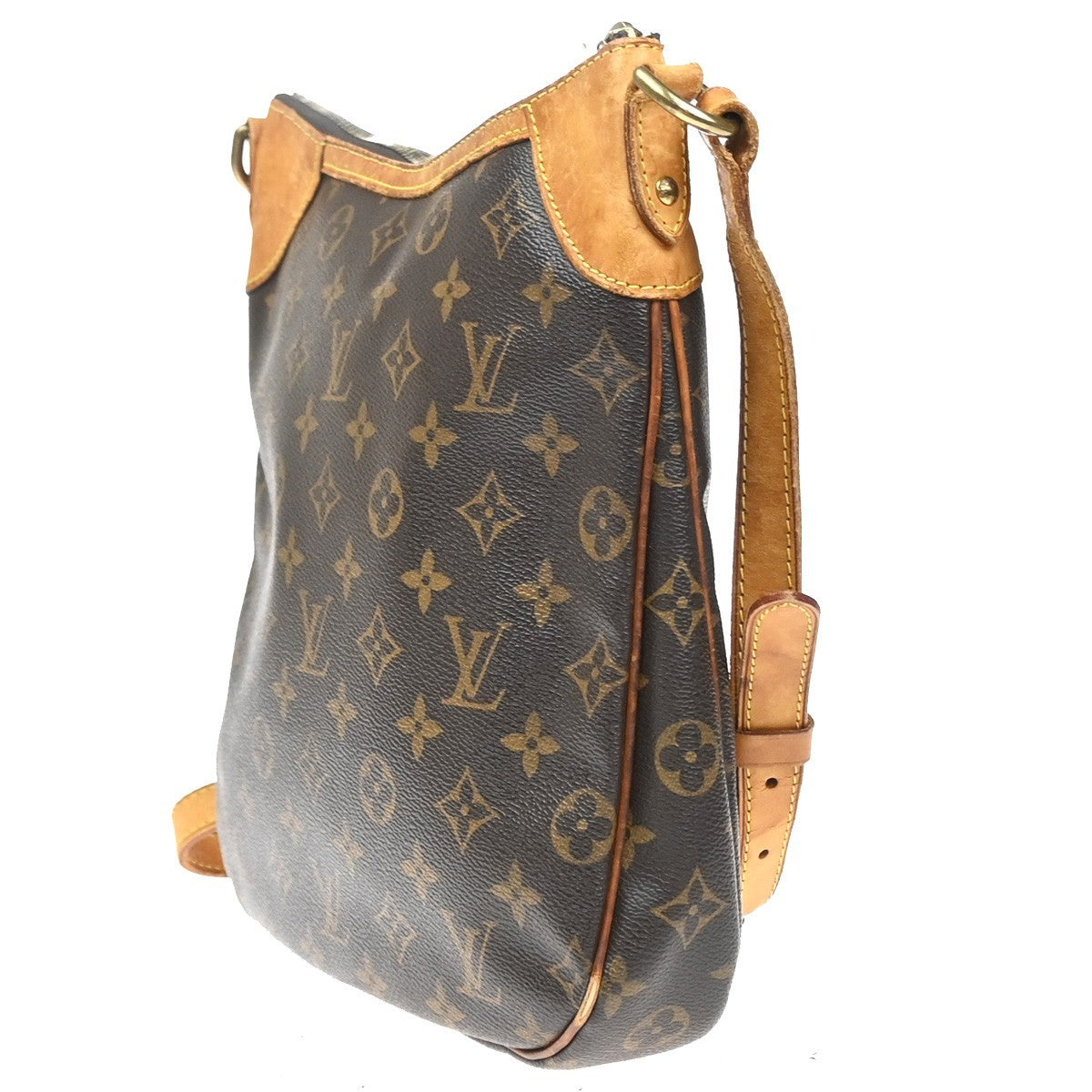 LOUIS VUITTON Odeon PM Shoulder Bag Monogram Leather Brown France M56390 83YH994