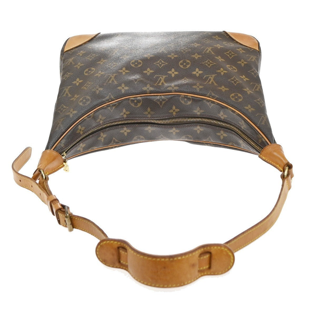 LOUIS VUITTON Boulogne 35 Shoulder Bag Monogram Leather Brown M51260 88SA122