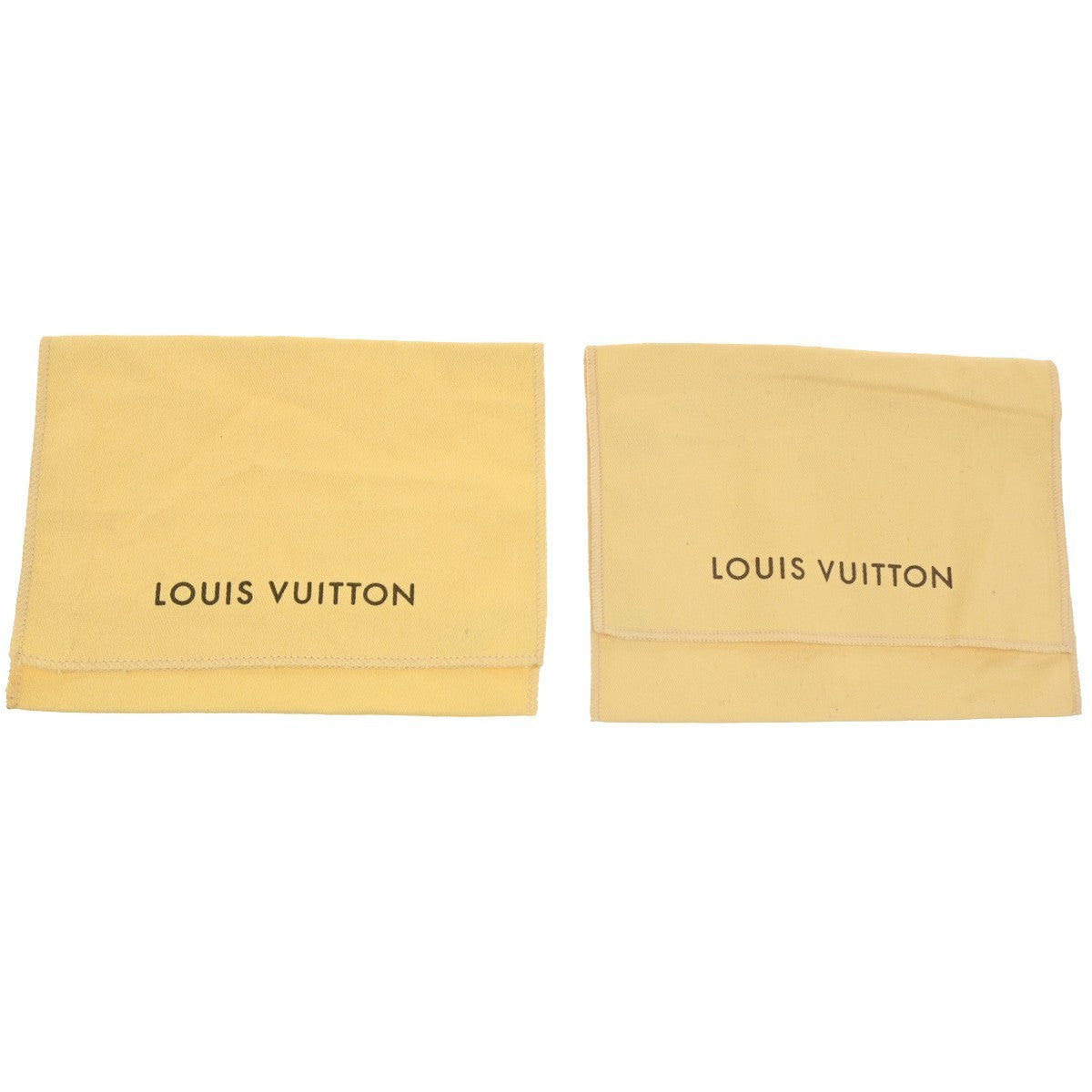 LOUIS VUITTON Logo 11 Set Dust Bag Shoe bag Canvas Cotton Beige Brown BK 09KP554