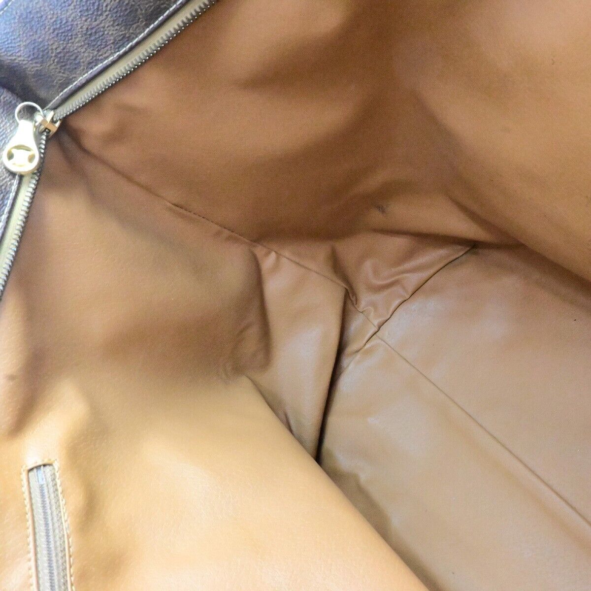 CELINE Macadam Pattern 2Way Shoulder Tote Bag PVC Leather Brown Italy 61KA539