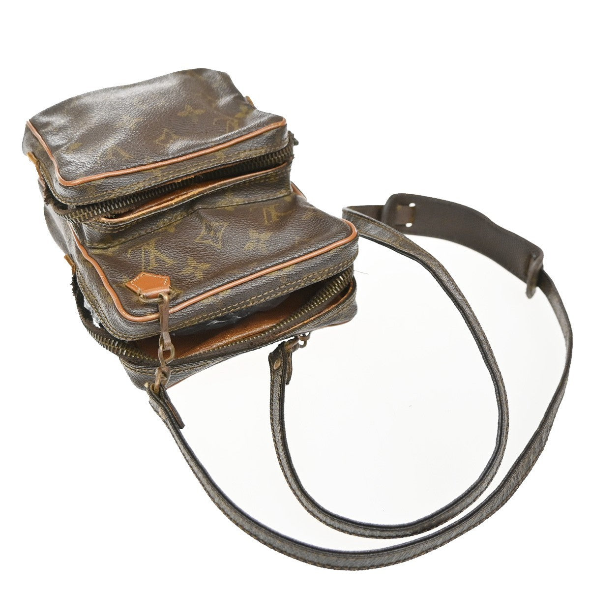 LOUIS VUITTON Mini Amazon Shoulder Bag Monogram Leather Brown M45238 01SA044