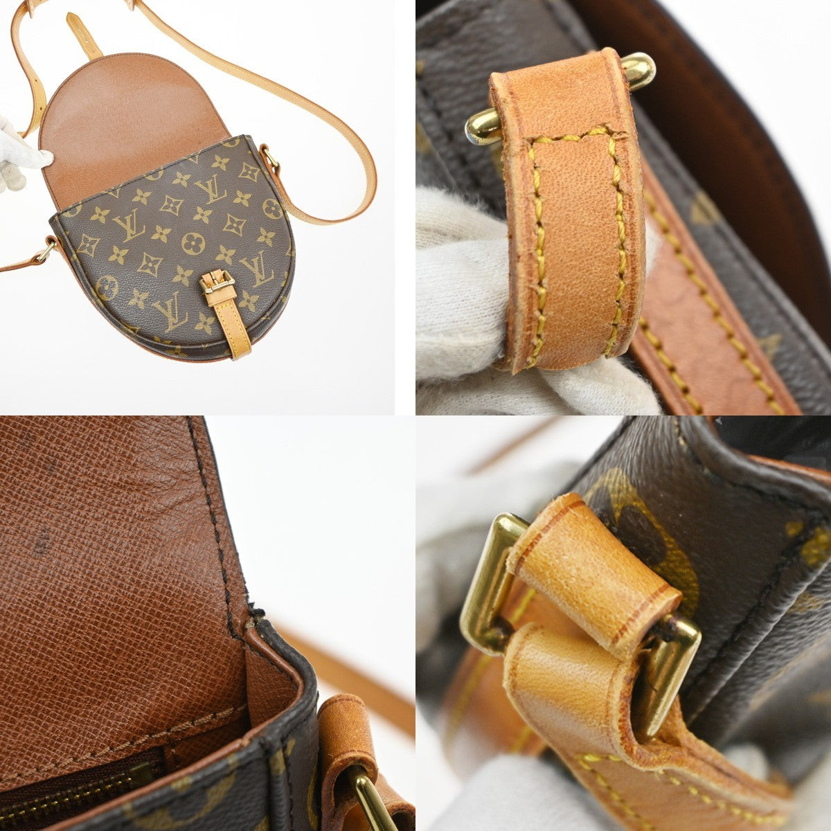 LOUIS VUITTON Chantilly PM Shoulder Bag Monogram Leather Brown M51234 86SA020