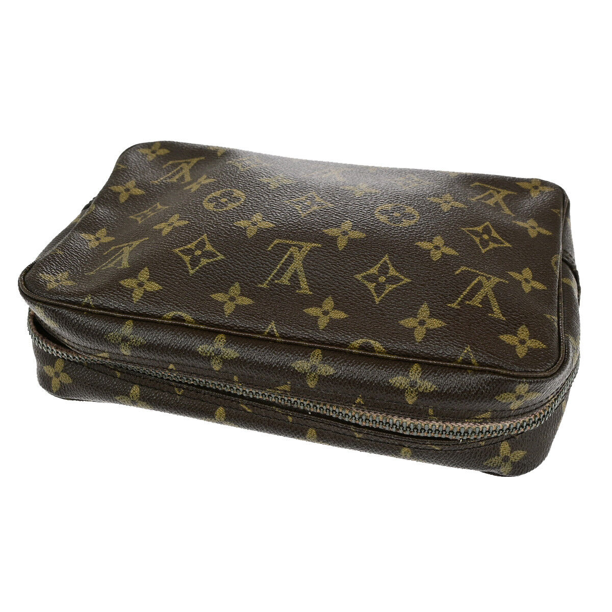 LOUIS VUITTON Trousse Toilette 23 Clutch Hand Bag Monogram Brown M47524 69SJ558