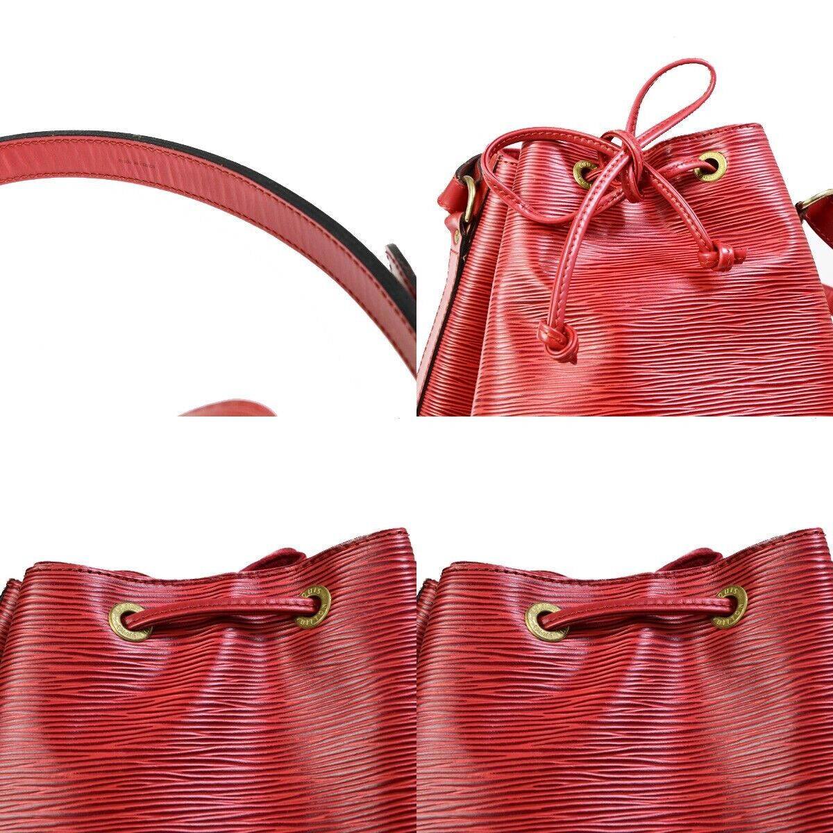 LOUIS VUITTON Noe GM LV Drawstring Shoulder Bag Epi Leather Red M44007 35EB655
