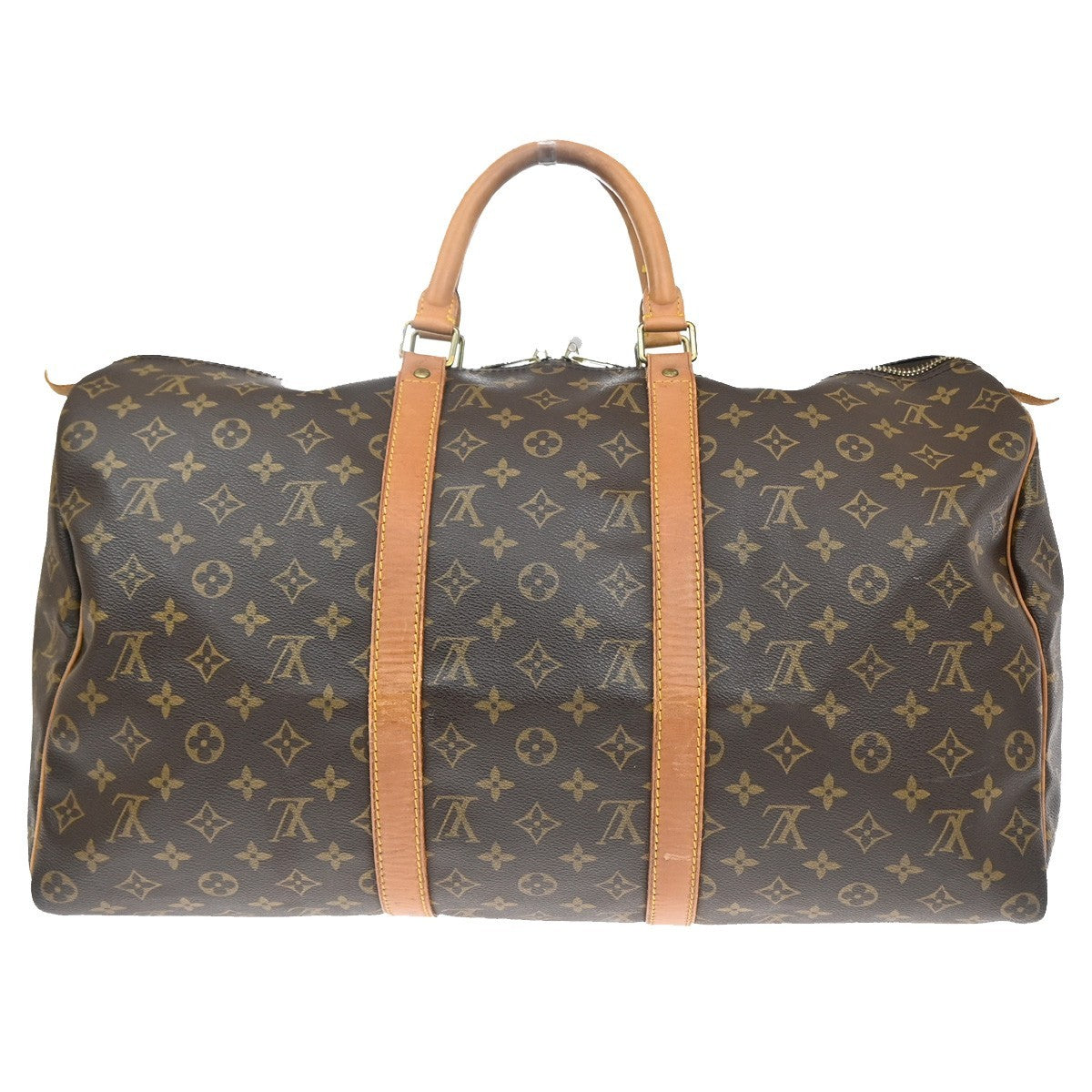 LOUIS VUITTON Keepall 50 Travel Hand Bag Monogram Leather Brown M41426 98SA131