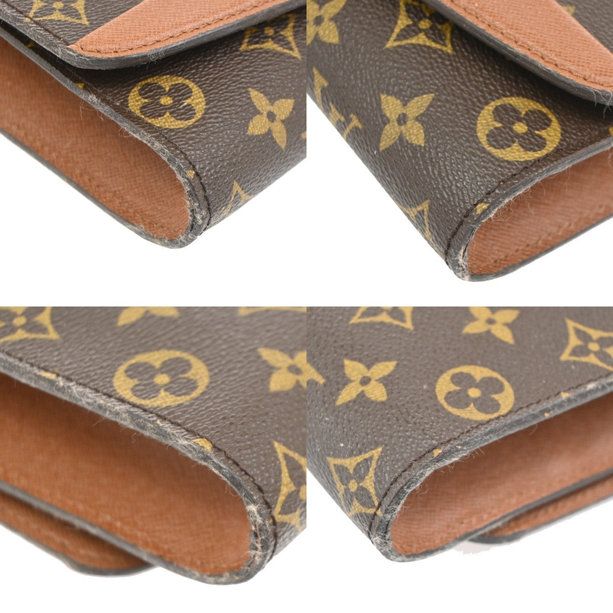 LOUIS VUITTON Bordeaux 2Way Shoulder Clutch Bag Monogram Leather M51797 65CB005