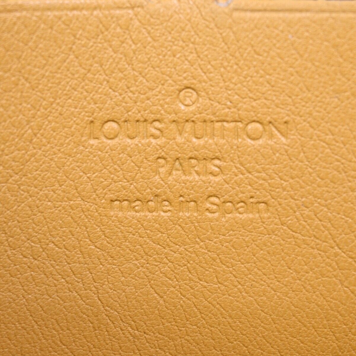 LOUIS VUITTON Zippy Round Long Wallet Monogram Denim Leather Blue M95614 44RF138