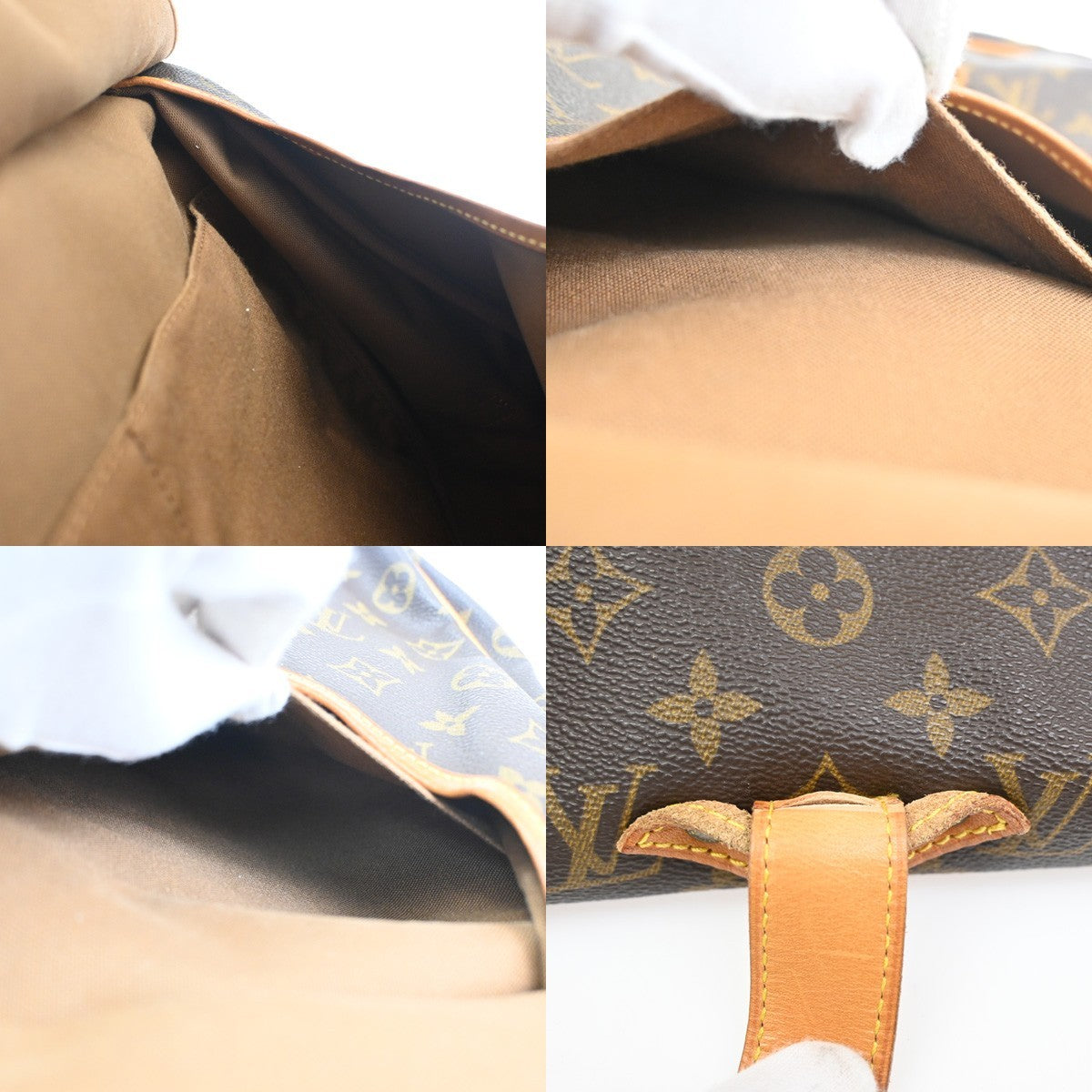 LOUIS VUITTON Saumur 35 Shoulder Bag Monogram Leather BN France M42254 74KC553
