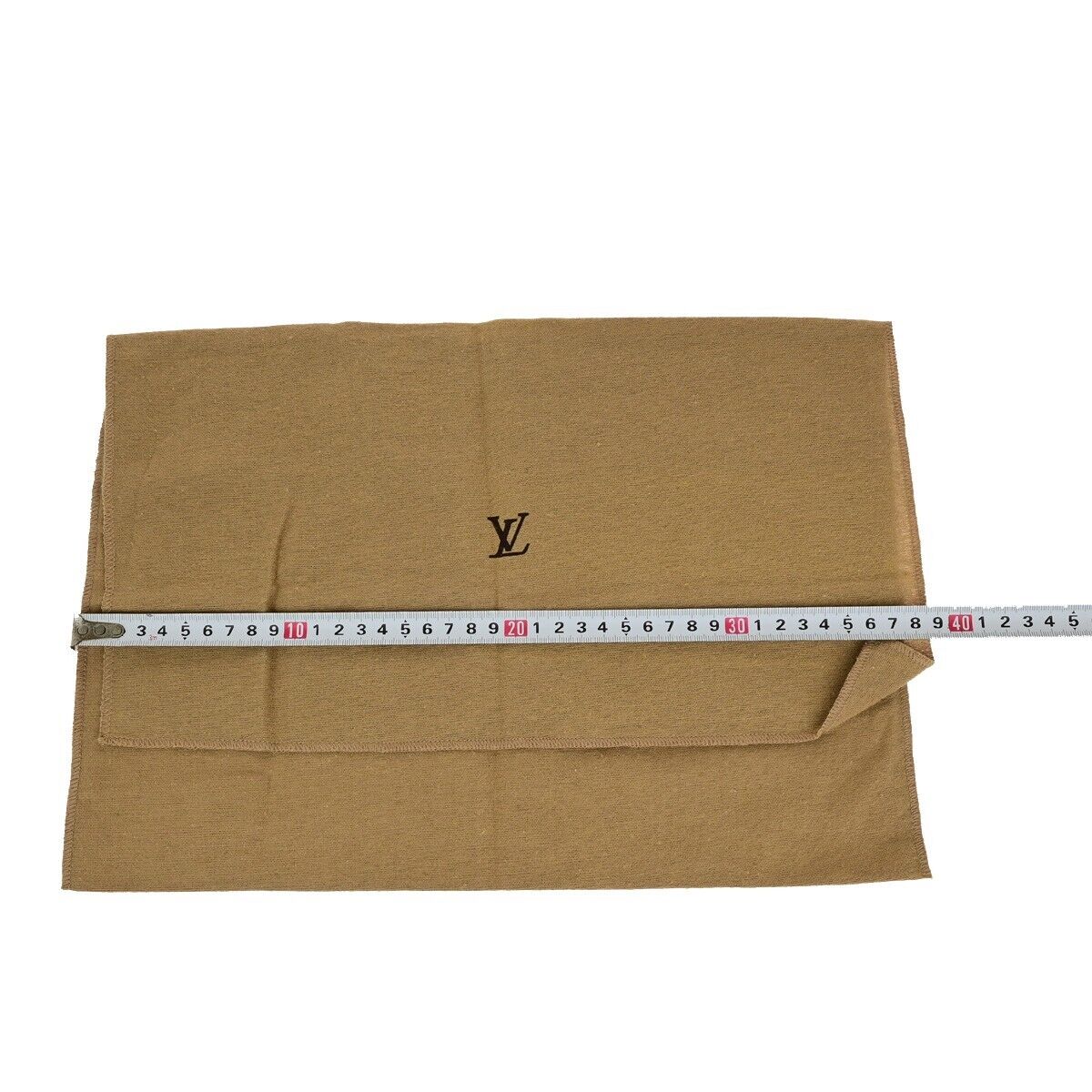 LOUIS VUITTON Logo 10 Set Dust Bag Drawstring Canvas Cotton Beige Brown 02EB417