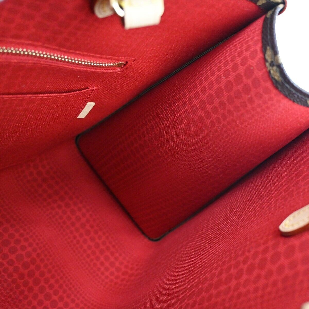 LOUIS VUITTON LV × YK OnTheGo MM Hand Bag Monogram 3D Dots Brown M46379...