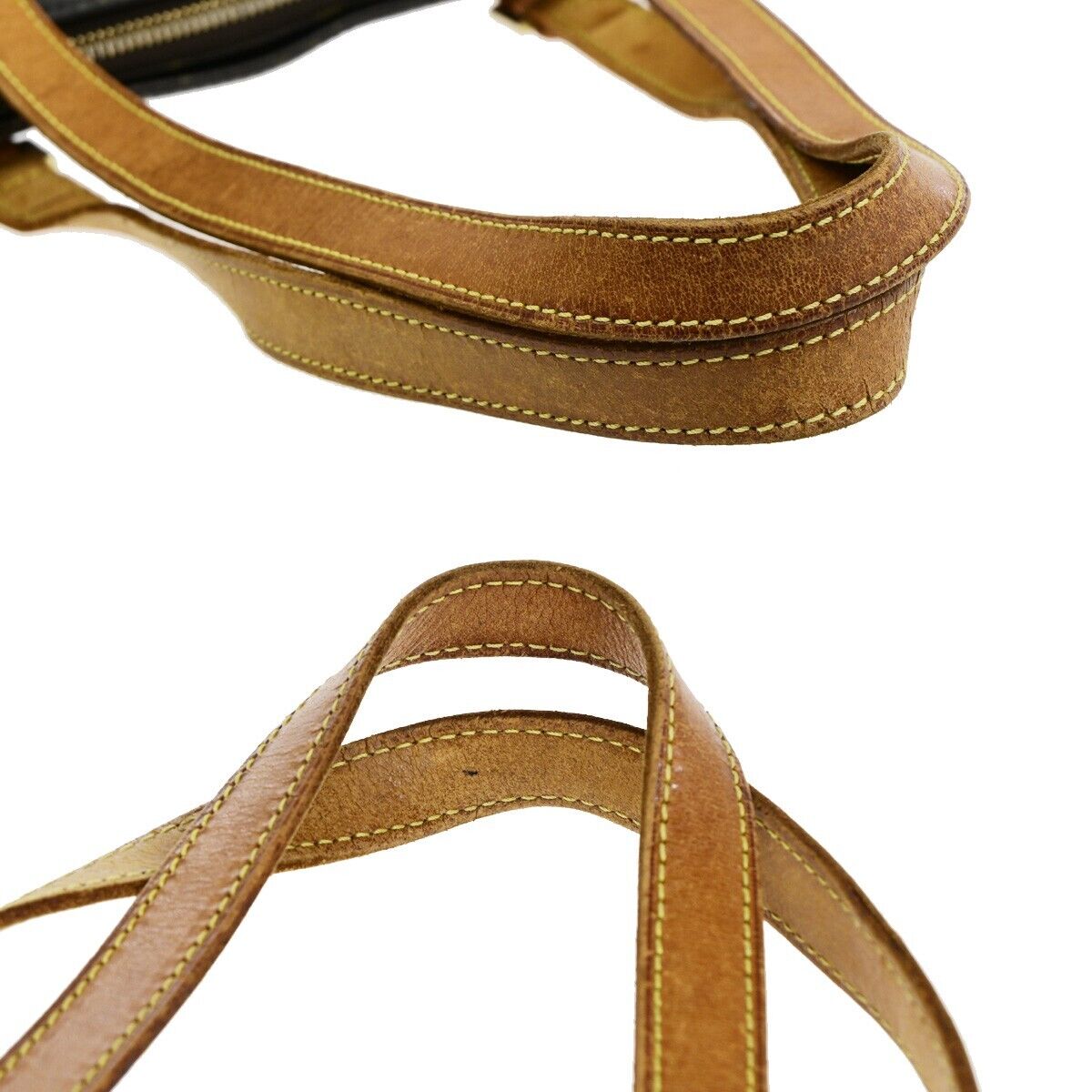 LOUIS VUITTON Cabas Mezzo Shoulder Bag Monogram Leather Brown M51151 32EC247