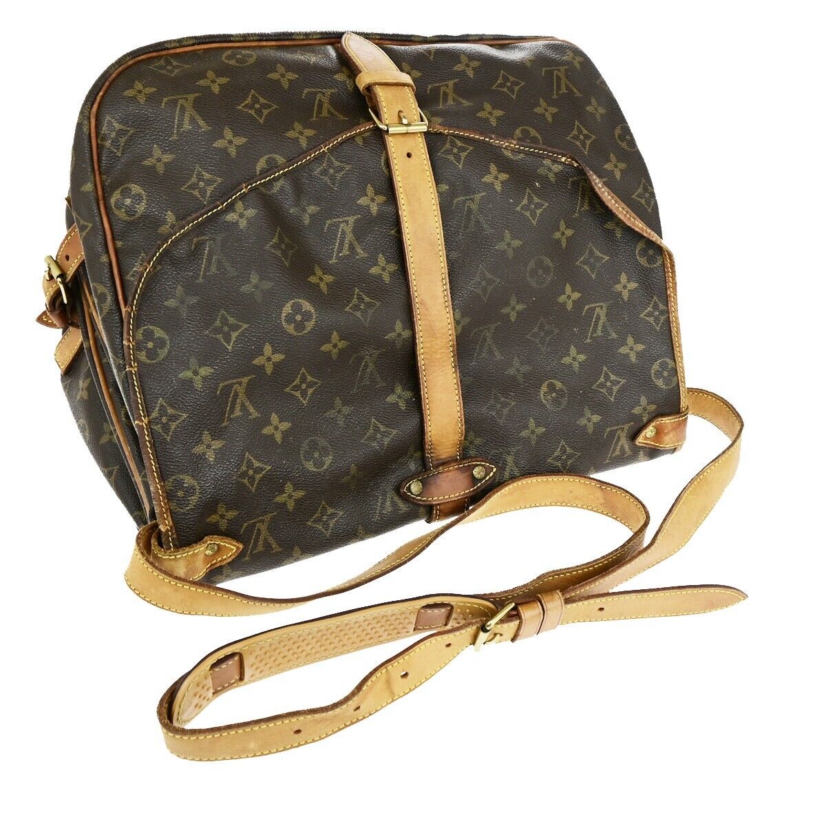 LOUIS VUITTON Saumur 35 Shoulder Bag Monogram Leather BN France M42254 33EC935