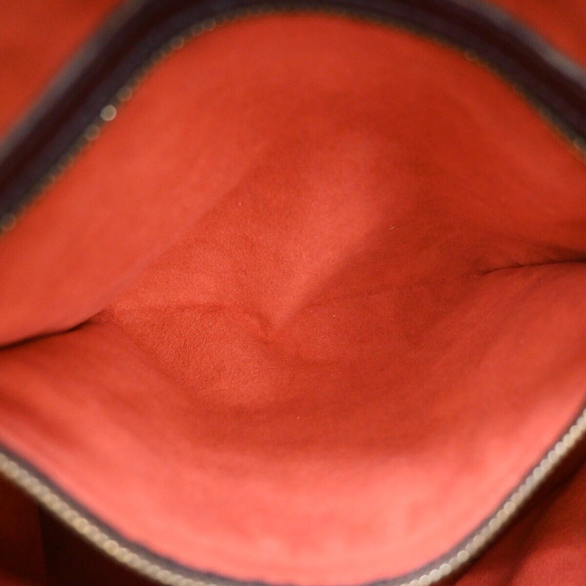 LOUIS VUITTON Marais Shoulder Bag Damier Ebene Leather Brown N42240 84EA283