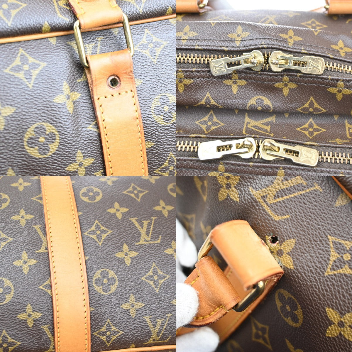 LOUIS VUITTON Sac 54H Earl Boston Bag Monogram Leather Brown M41383 33CB054