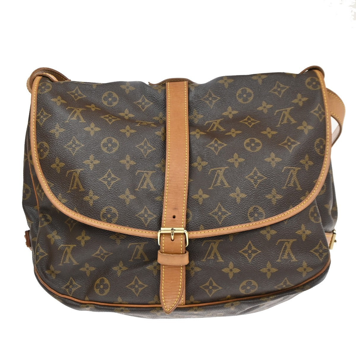 LOUIS VUITTON Saumur 35 Shoulder Bag Monogram Leather BN France M42254 11TA651