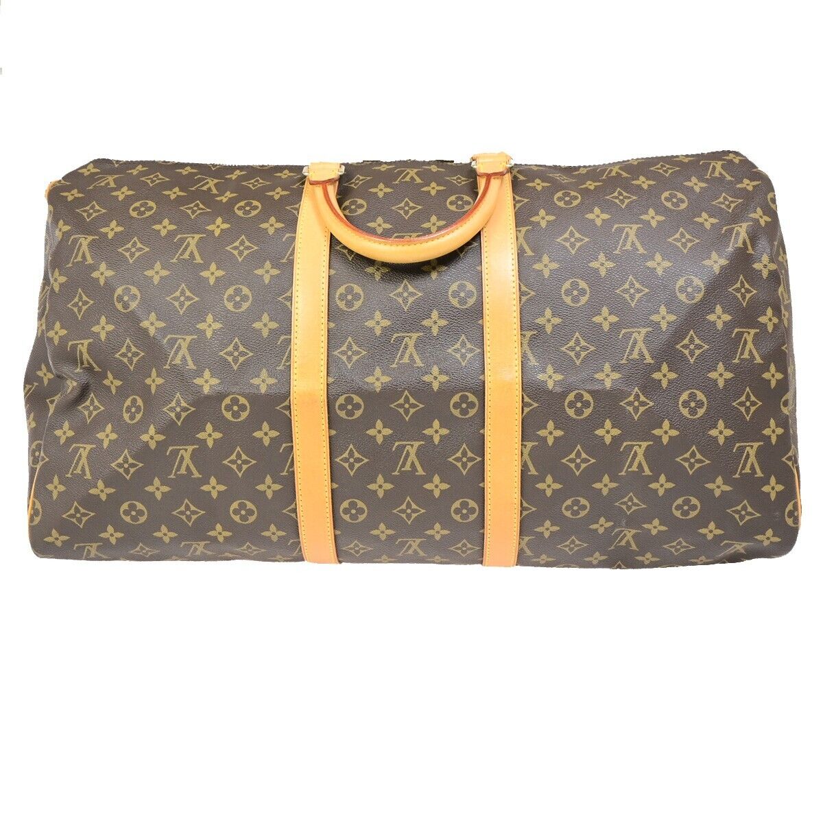 LOUIS VUITTON Keepall 55 Travel Hand Bag Monogram Leather Brown M41424 29EB851