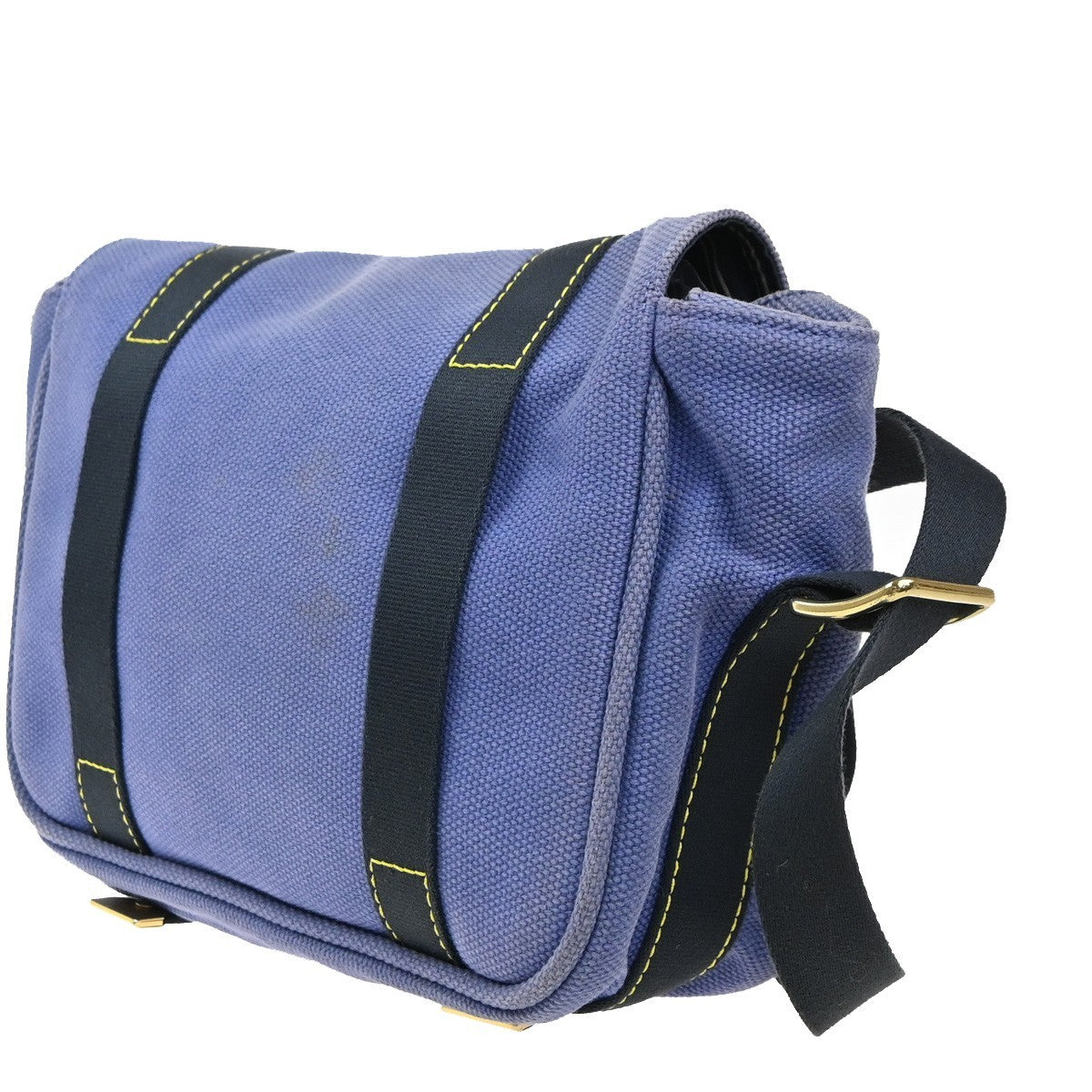 LOUIS VUITTON Busas PM Shoulder Bag Antigua Canvas Leather Blue M40073 65KP572