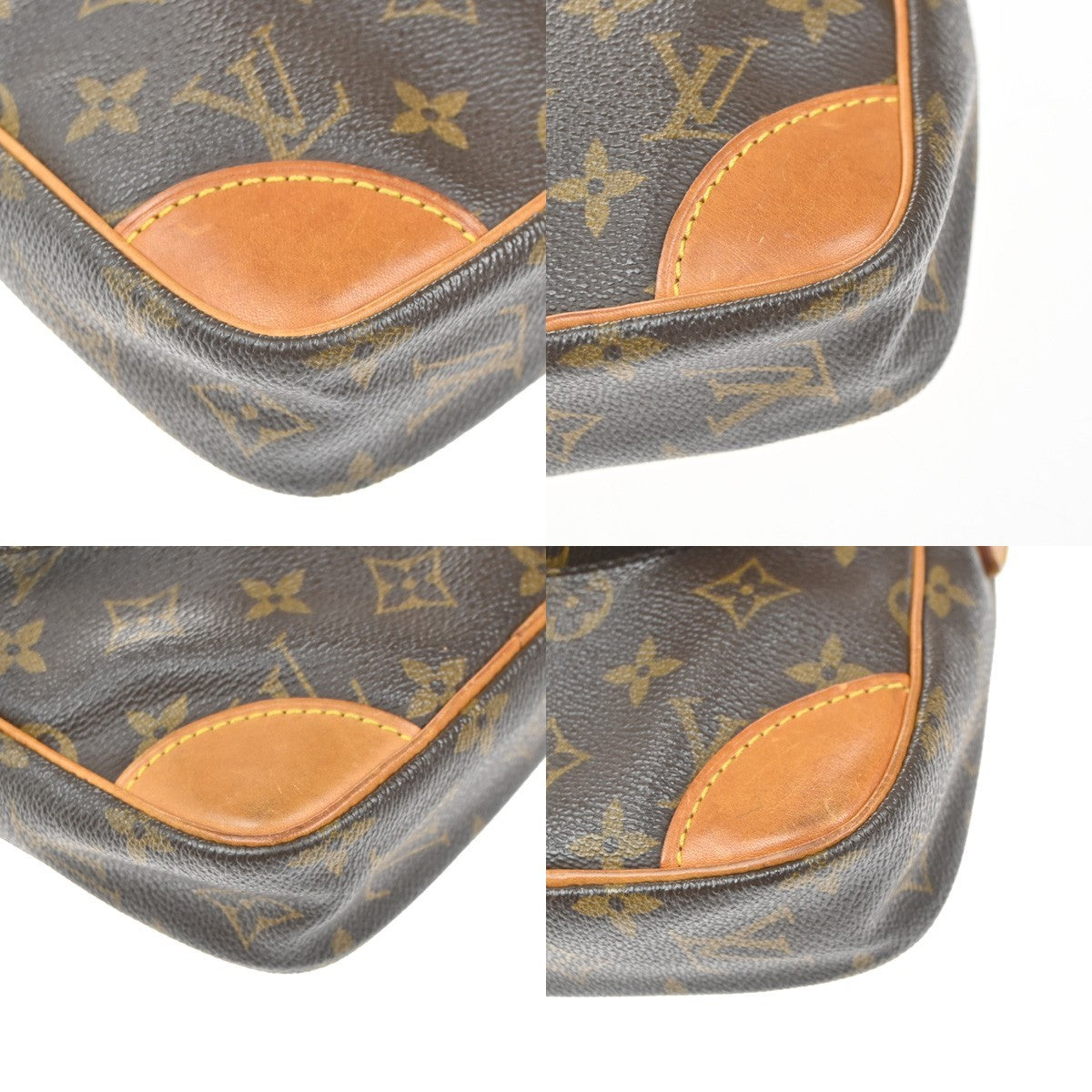 LOUIS VUITTON Danube Shoulder Bag Monogram Leather Brown France M45266 83KC783