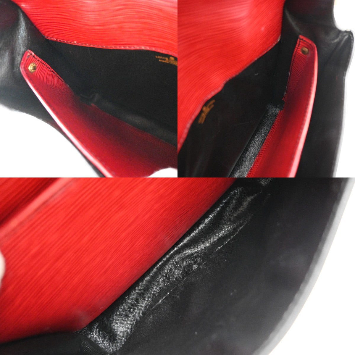LOUIS VUITTON LV Cartouchiere MM Shoulder Bag Epi Leather Red M52247 83KP434