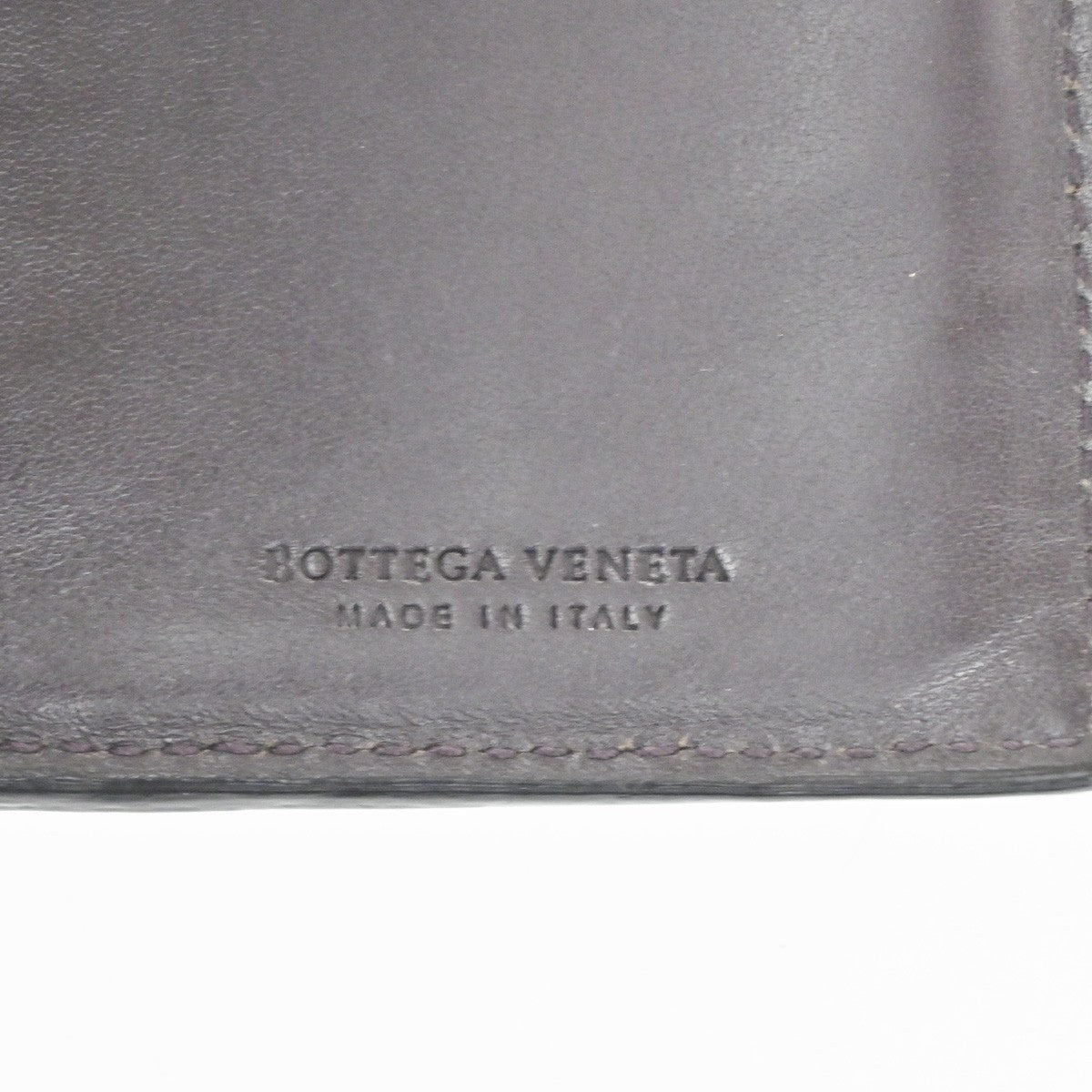 BOTTEGA VENETA Intrecciato Bifold Long Wallet Leather Brown Italy 05KD058
