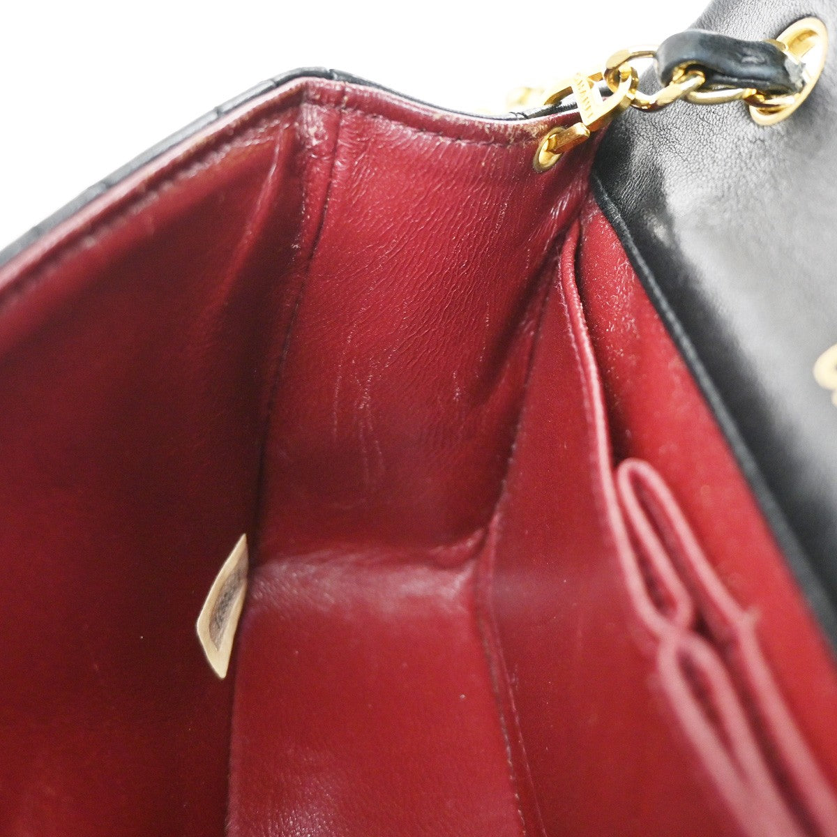 CHANEL CC Mini Matelasse Chain Shoulder Bag Leather Black GHW Vintage 385RL426