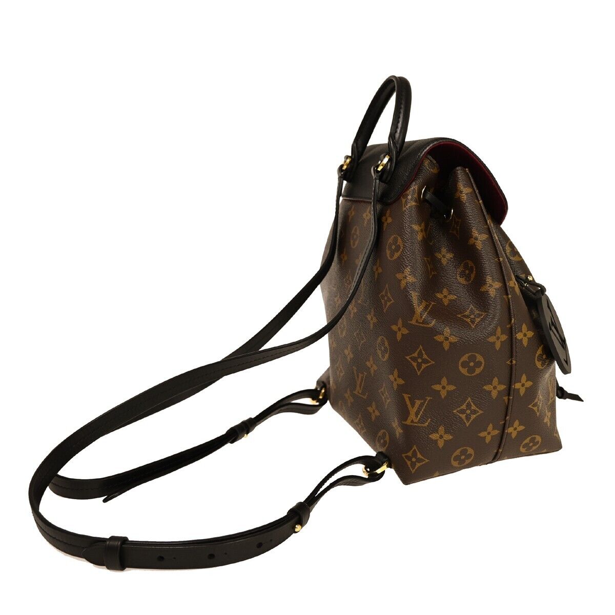 LOUIS VUITTON Montsouris PM Backpack Bag Monogram Leather Brown M45515 321RH692
