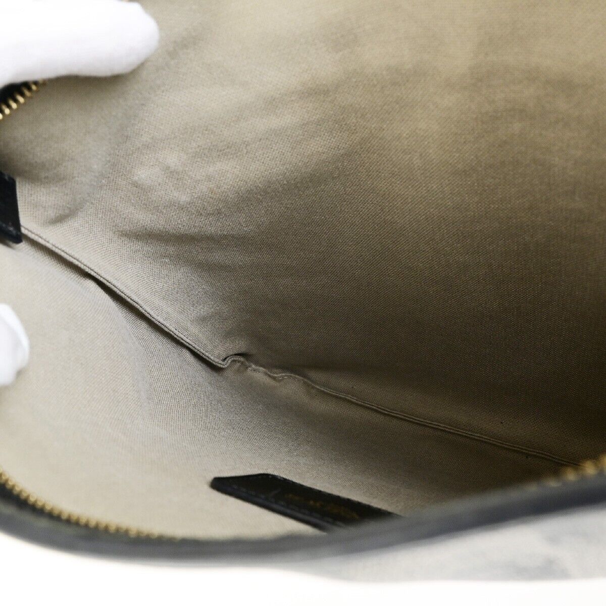 LOEWE Logo Anagram Crossbody Shoulder Bag PVC Leather Navy Blue GHW 32EC953