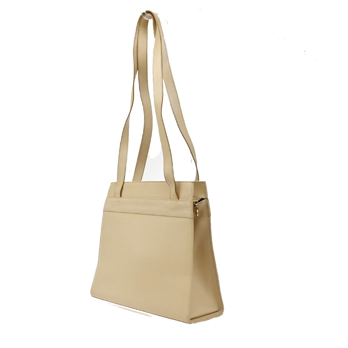 SALVATORE FERRAGAMO Logo Vara Shoulder Bag Canvas Leather BE GHW Italy 05CA548