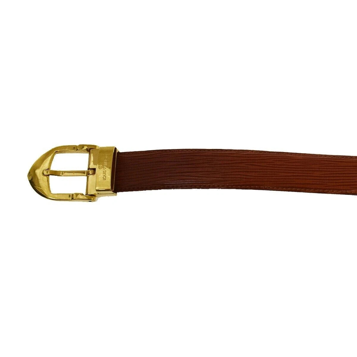 LOUIS VUITTON Ceinture Classic Belt Epi Leather 84/34 Brown Accessory 66YC265