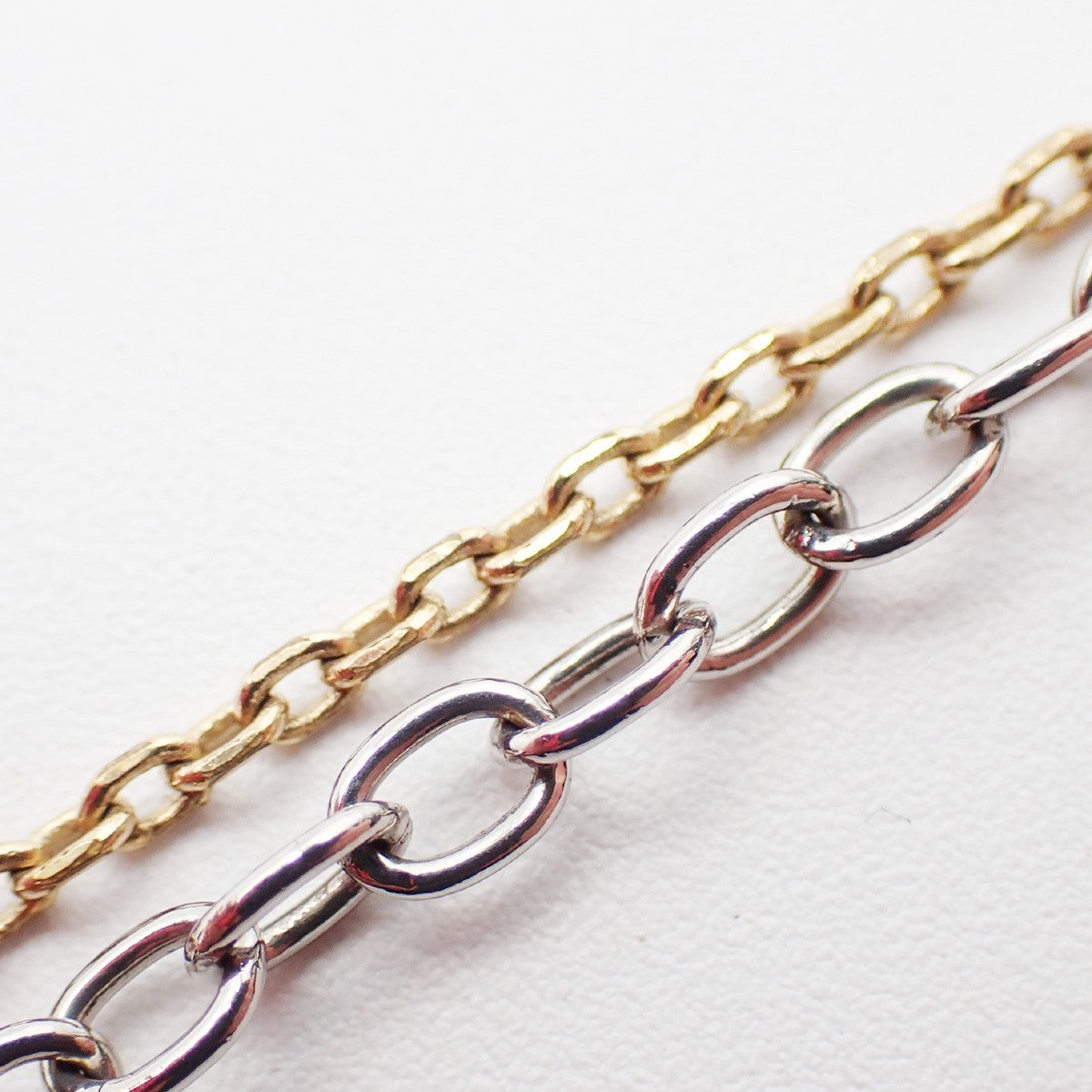 LOUIS VUITTON Logomania Chain Long Necklace Gold Silver M68074 Italy 30KP558